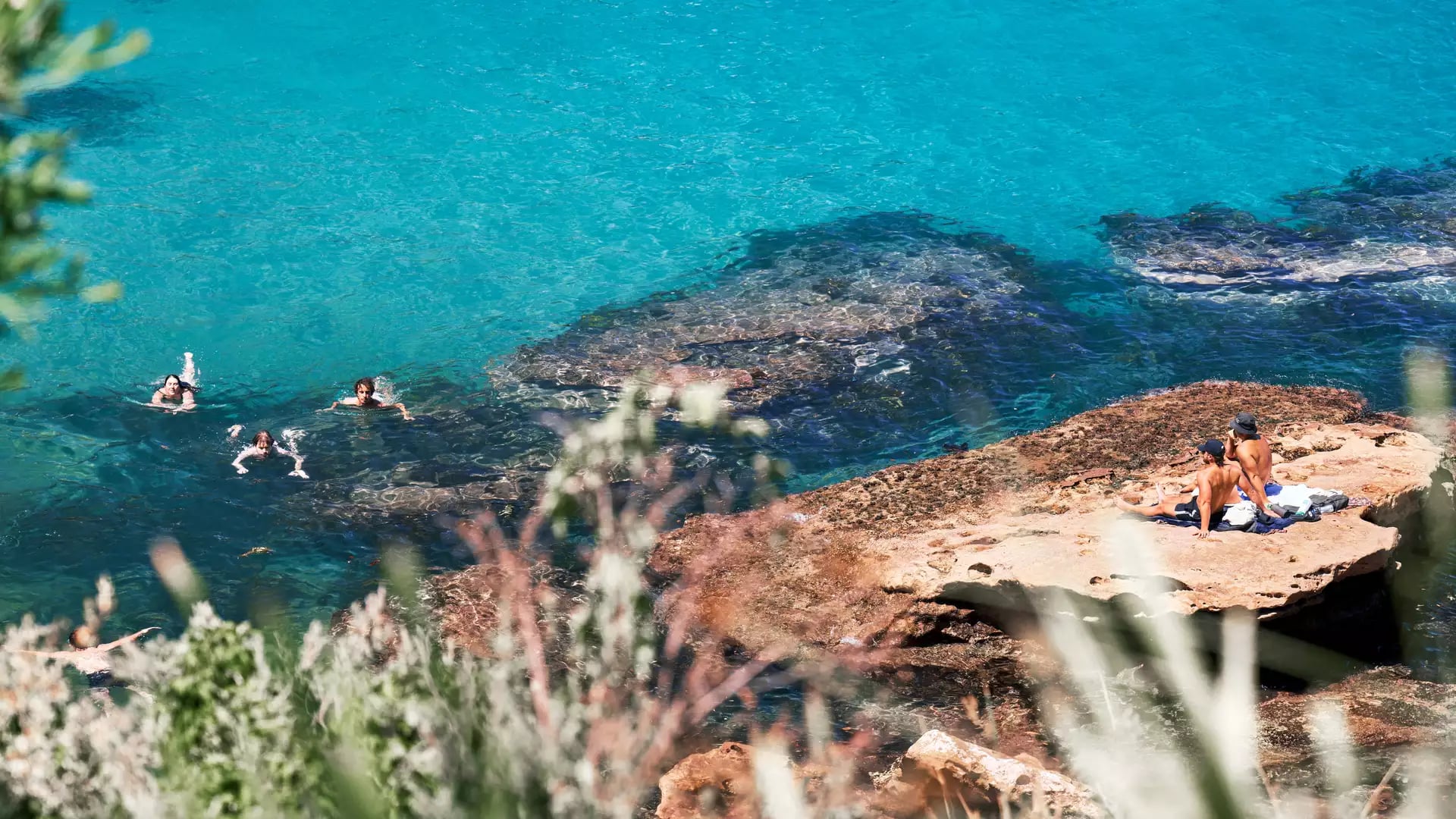 People swimming in Gordons Bay Sydney NSW