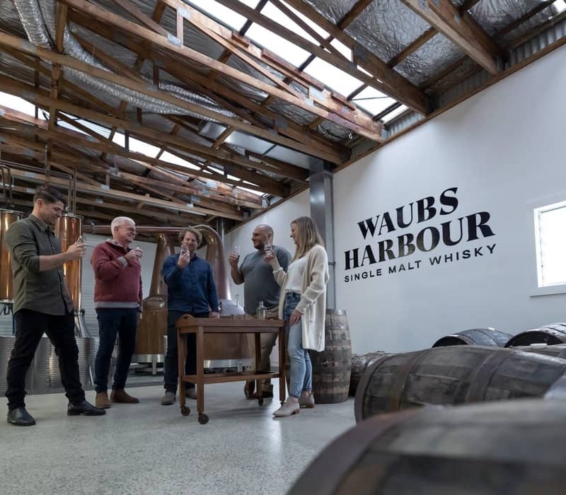 Waubs Harbour Distillery tour. 